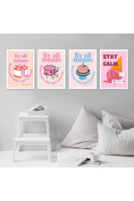 Cartoon Food Themed Posters