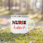 Nurse Life Themed Enamel Mug