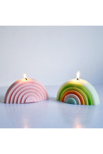 Rainbow Geometric Candle Mold