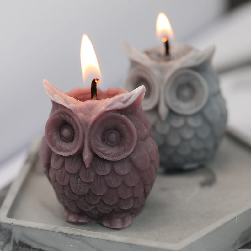 3D Owl Candle Mold