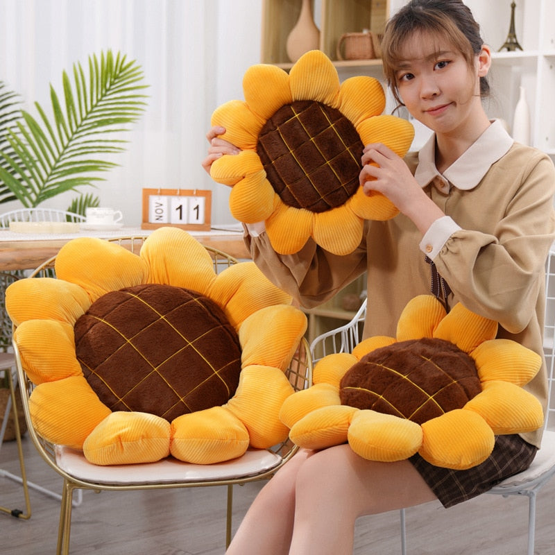 Sunflower Plush Nap Pillow