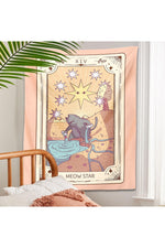 Charming Cat Tarot Wall Tapestry