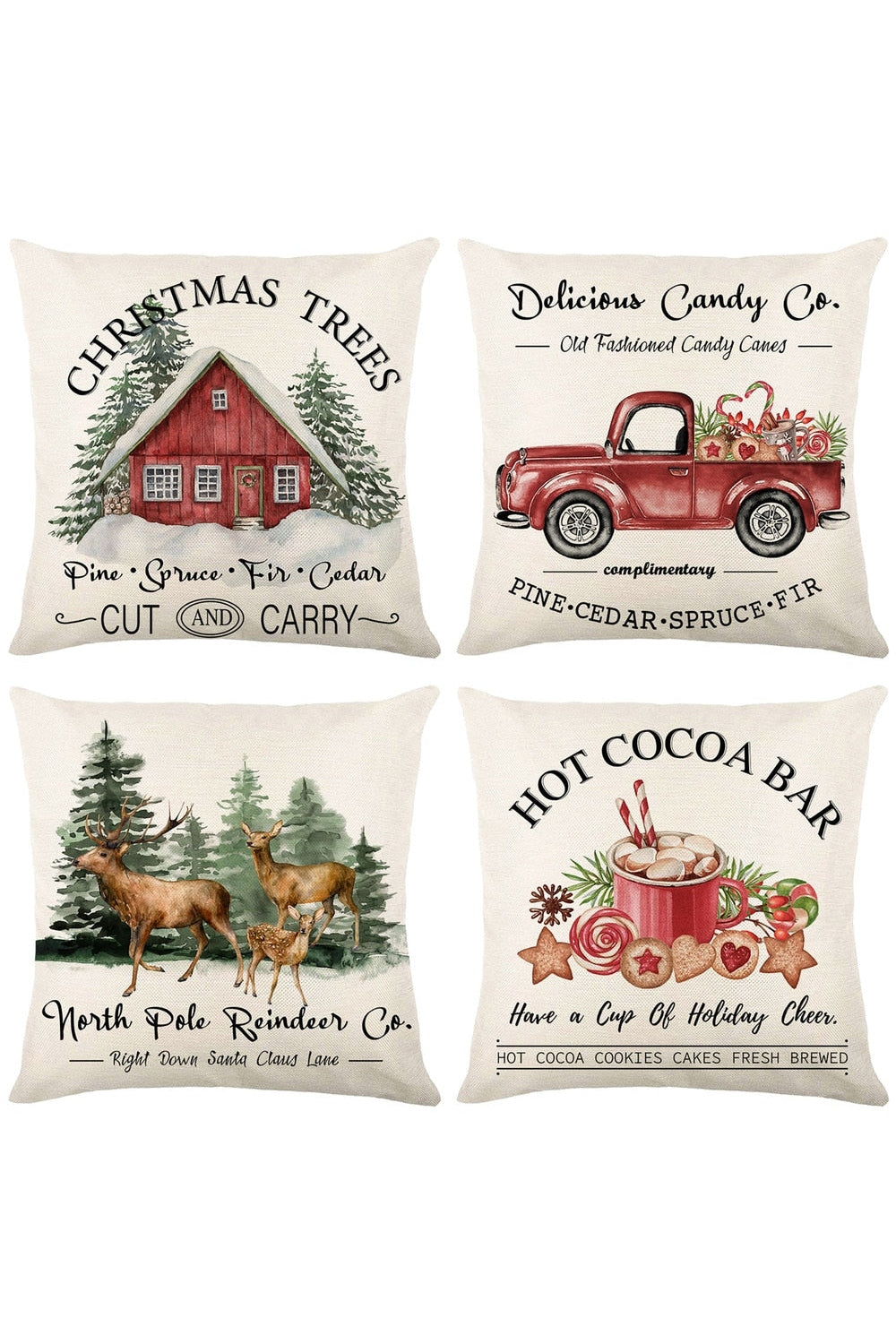 Rustic Country Holiday Pillow Case