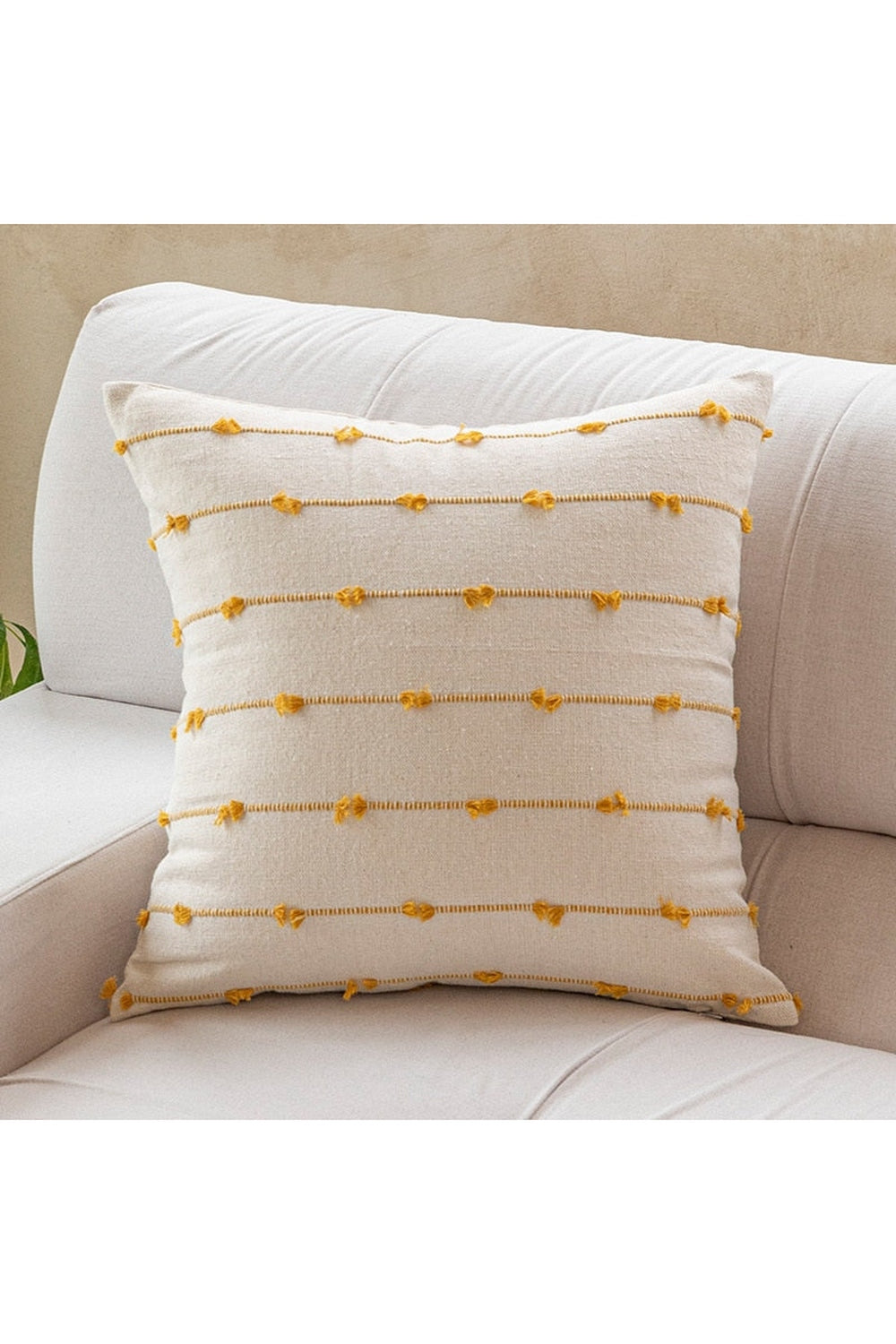 Striped Jacquard Cotton Cushion