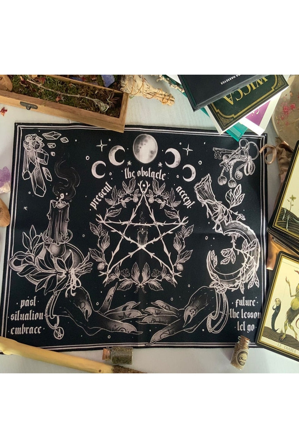 Mystic Witch Ritual Wall Tapestry