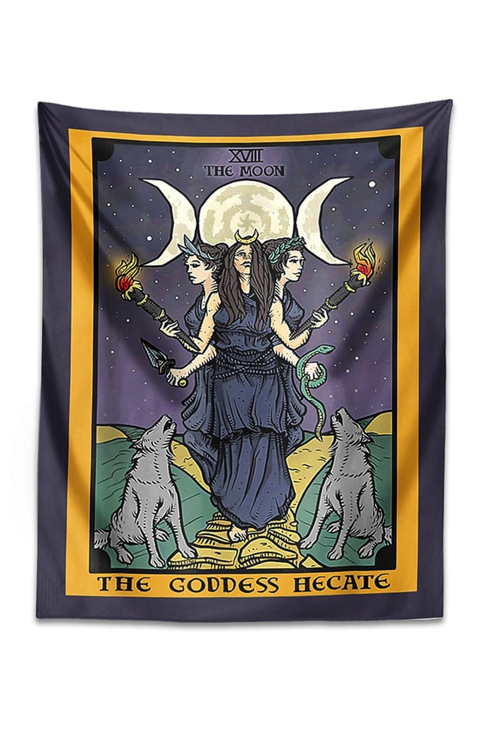 Moon Priest Tarot Wall Tapestry