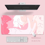 Cute Cat Large Deskmat