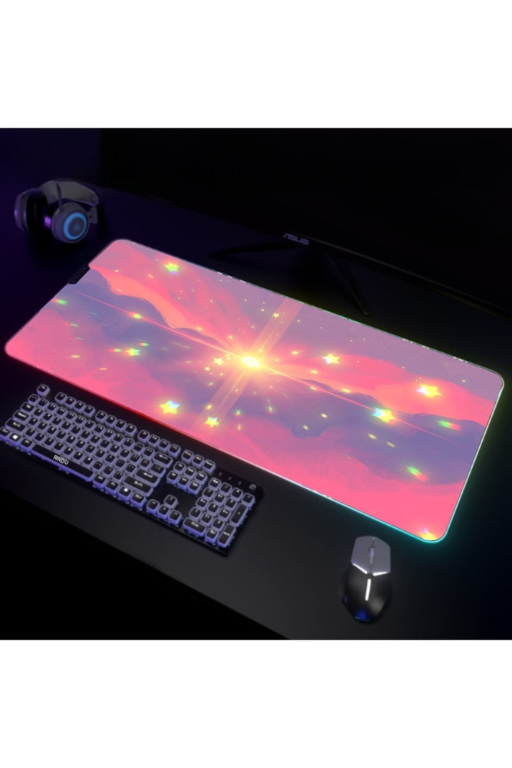 Moon LED Gaming Mousepad