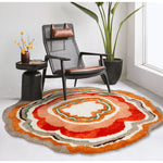 Vivid Circular Colorful Rug