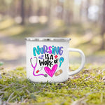 Nurse Life Enamel Mug