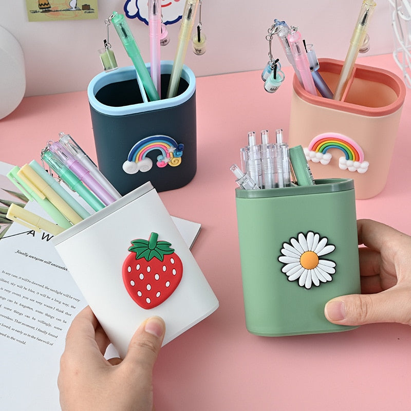 Kawaii Cartoon Pen Holder