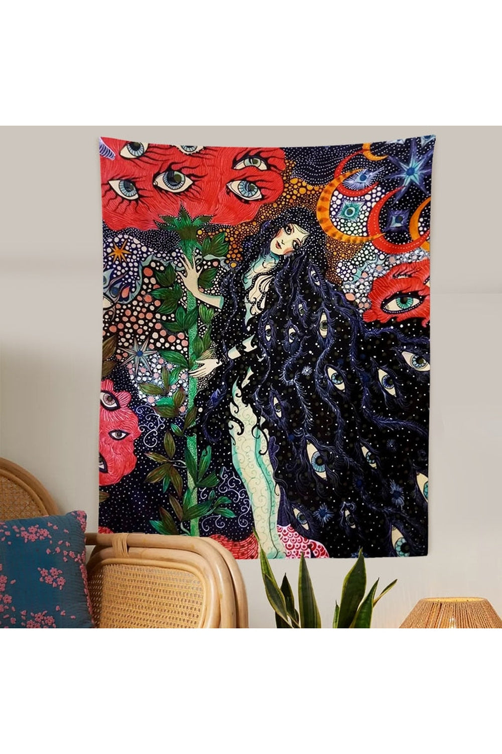 Mistress Of The World Psychedelic Tapestry