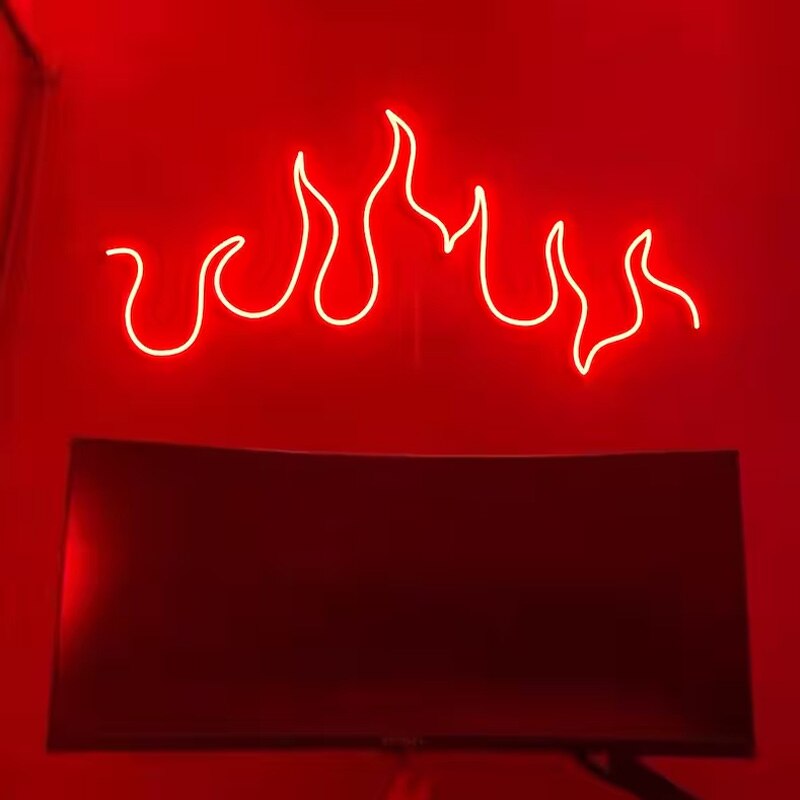 Fiery Neon Wall Lamp