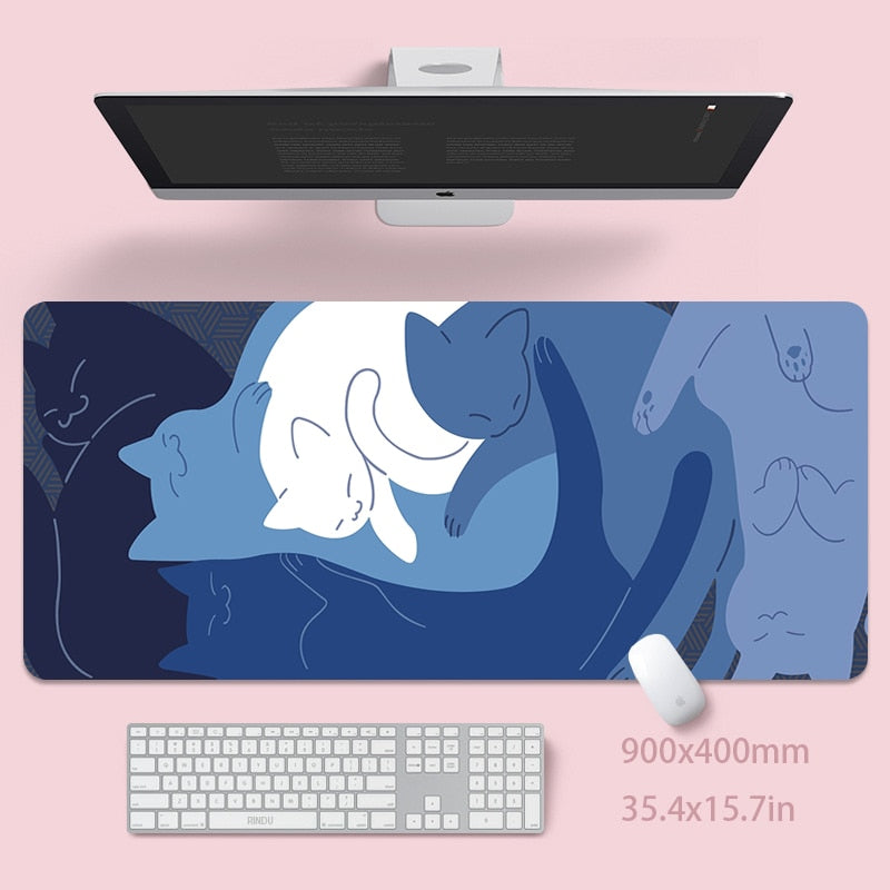 Cute Cat Large Deskmat