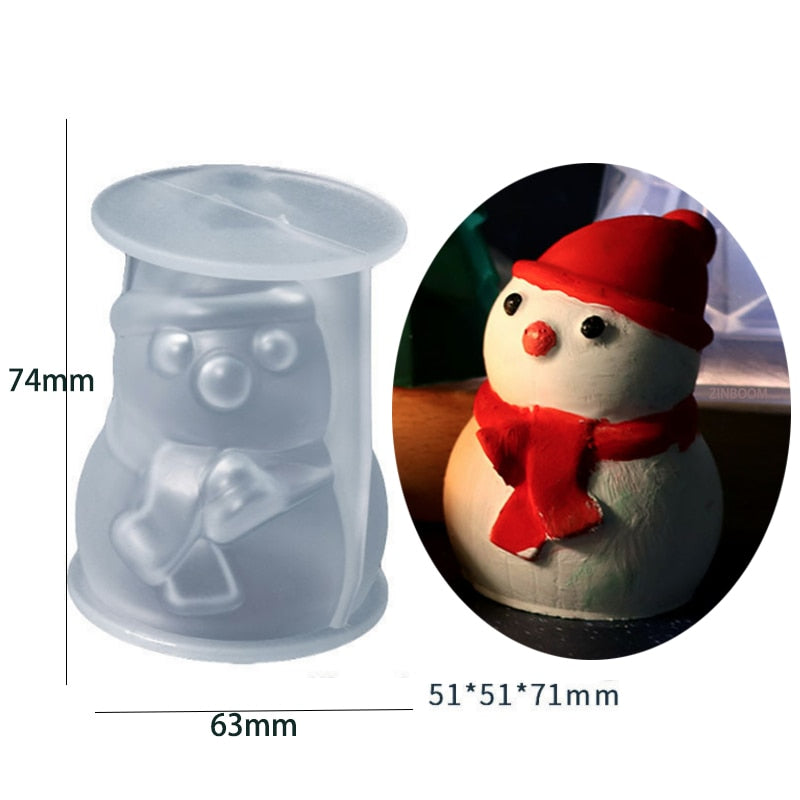 Santa Claus Themed Candle Mold