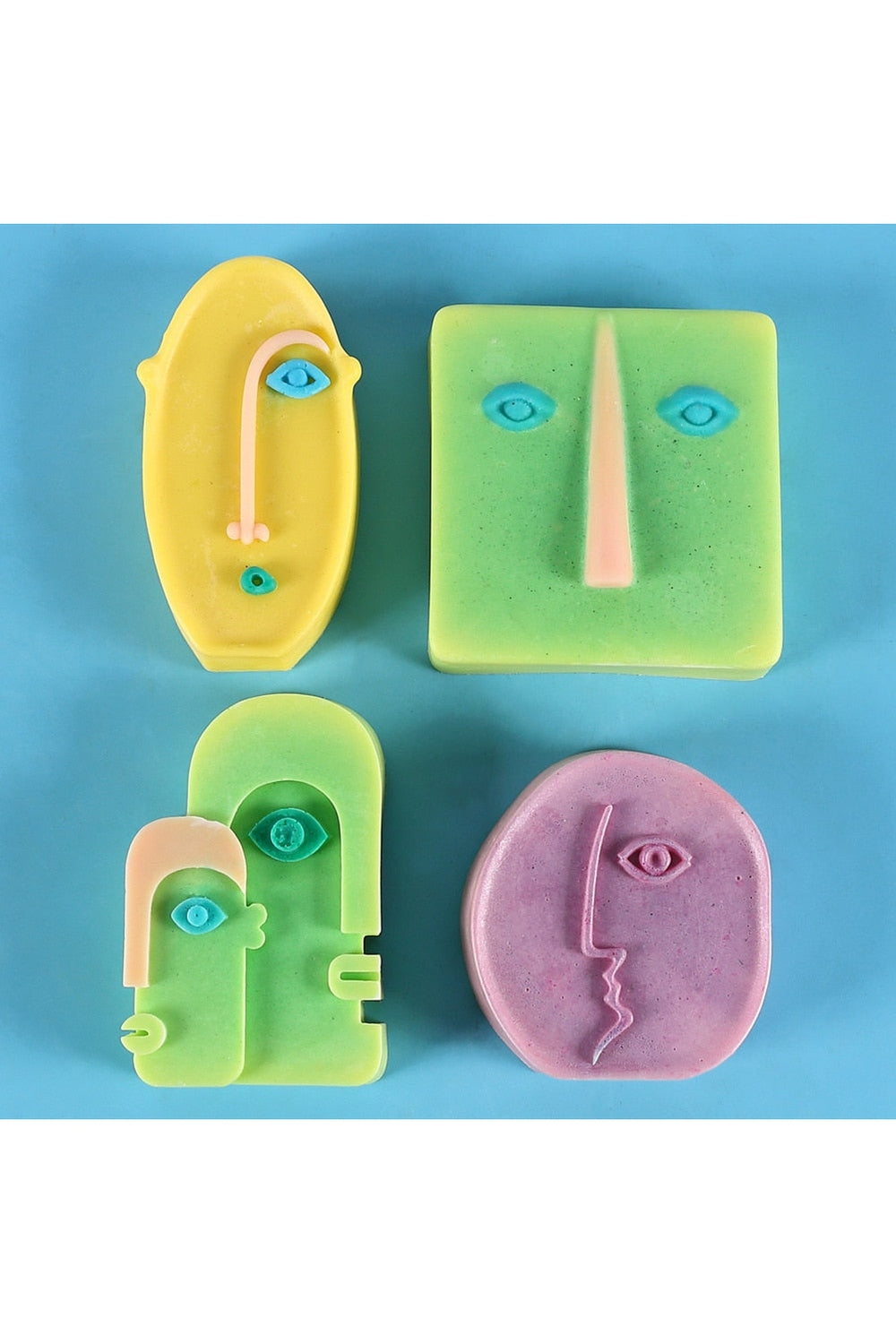 Abstract Face Candle Mold