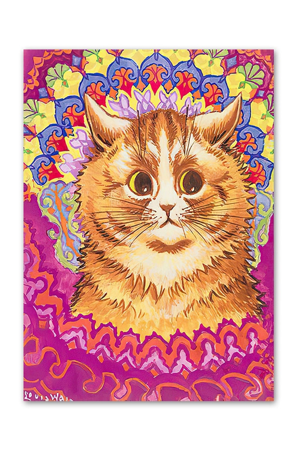 Louis Wain Cats Psychedelic Poster