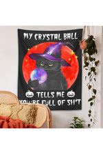 Greedy Cat Whimsical Tapestry