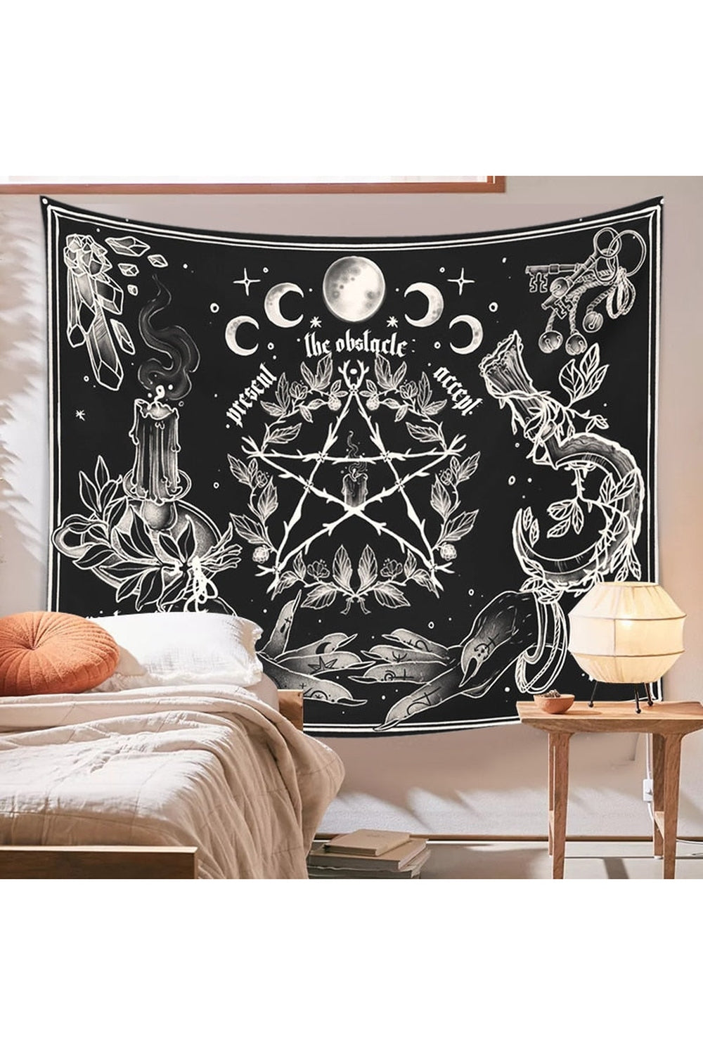 Mystic Witch Ritual Wall Tapestry