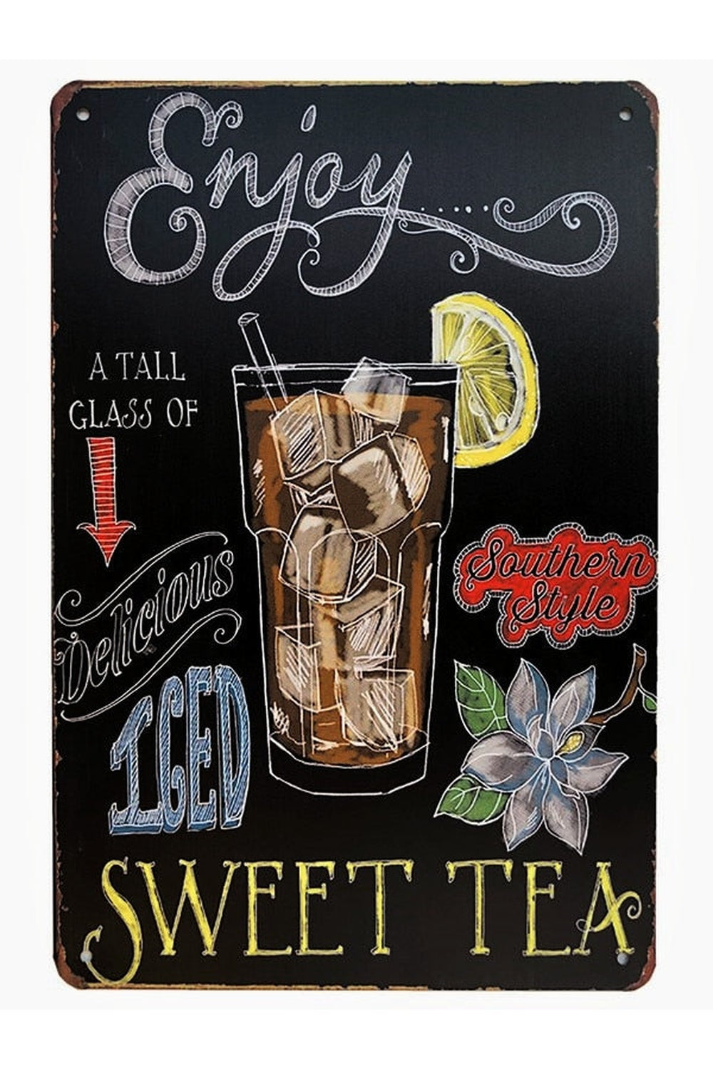 Cocktails Themed Metal Poster