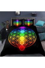 Mesmerizing Trippy Rainbow Bedding