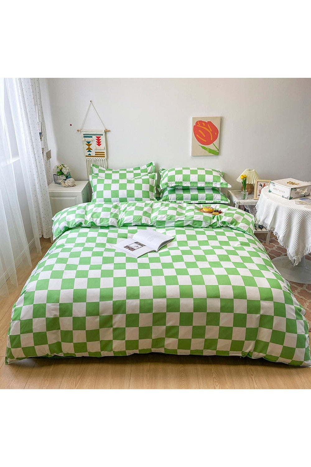 Soft Checkerboard Bedding Collection