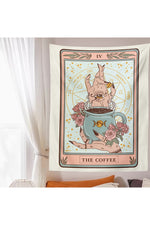 Coffee Themed Tarot Tapestry