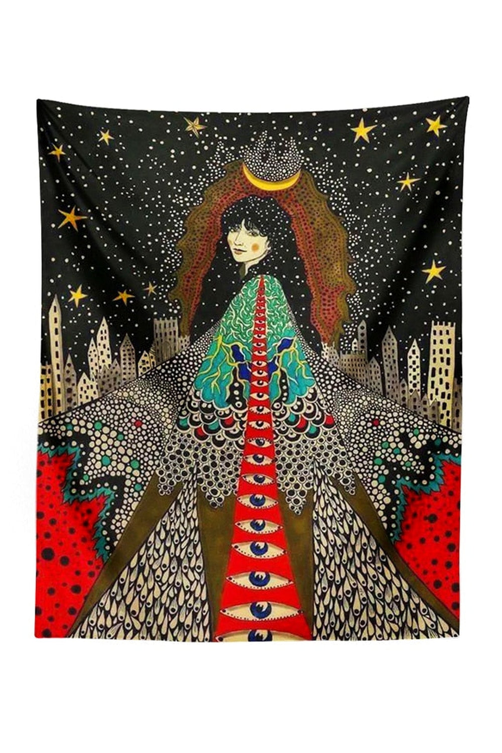 Way To The Girl Psychedelic Tapestry