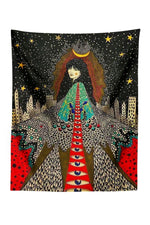 Way To The Girl Psychedelic Tapestry