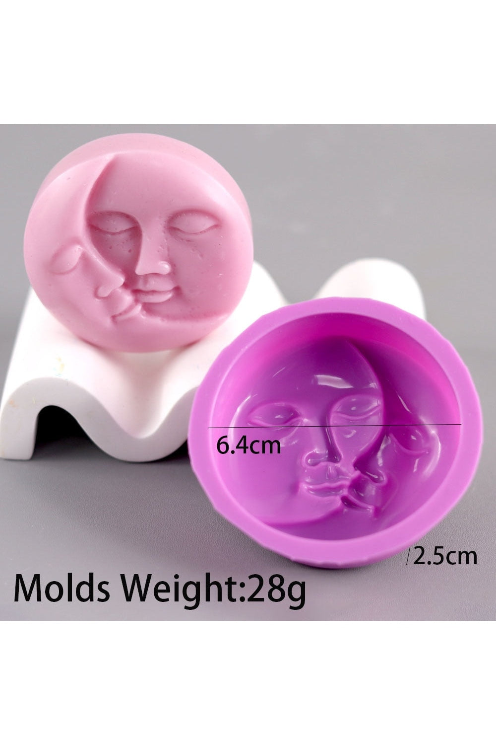 Nordic Face Shaped Candle Mold