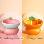 Fruit Shape Cat Bowl