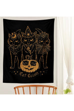 Mystical Cat Divination Tapestry