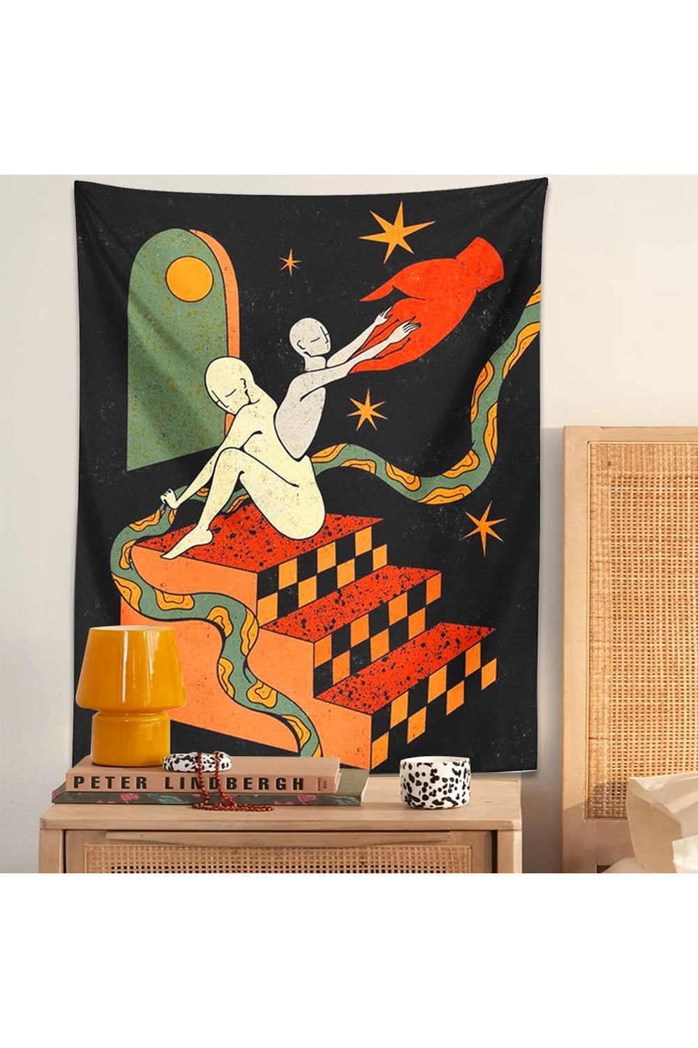 Entrancing Trippy Art Tapestry