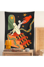 Entrancing Trippy Art Tapestry