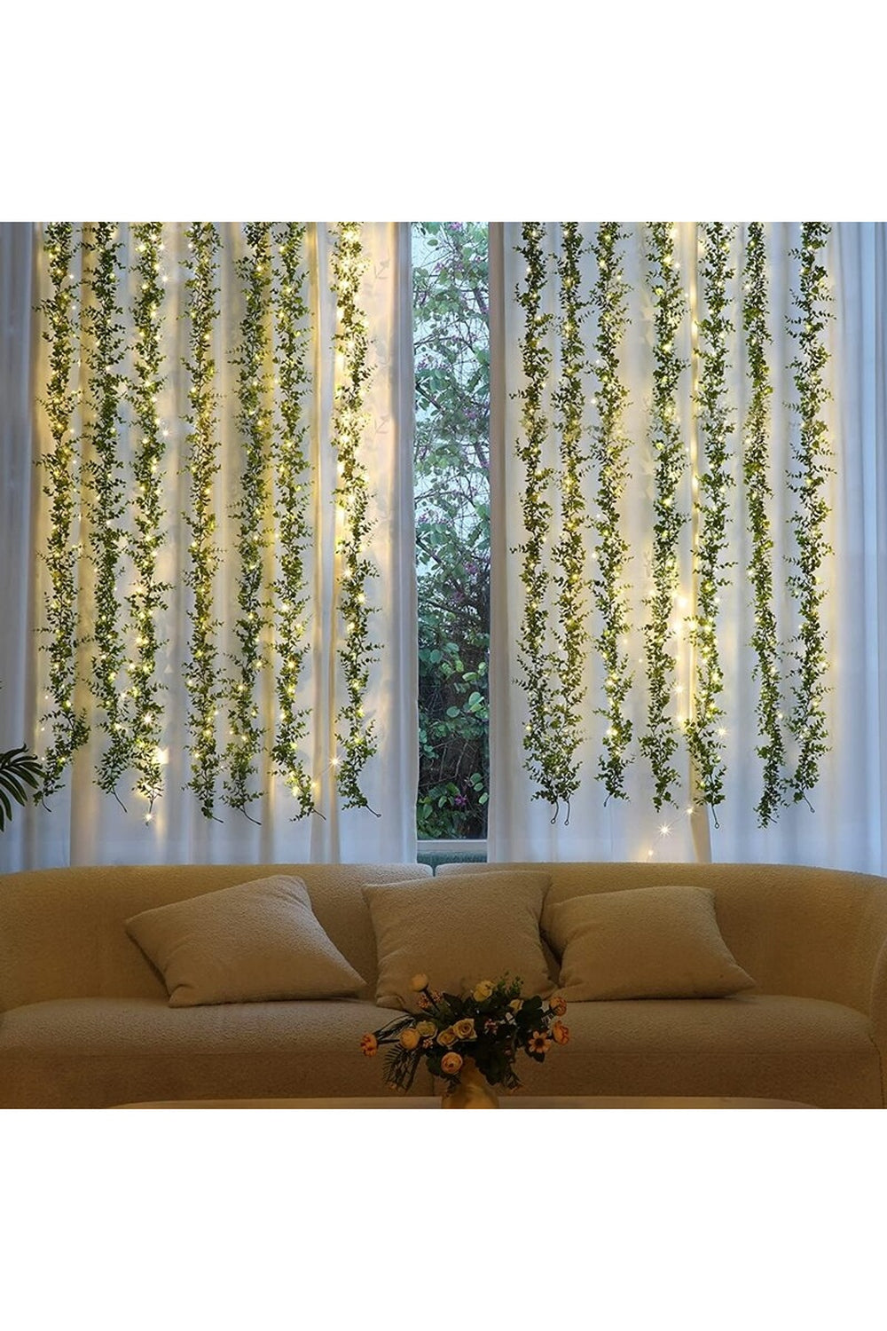 Artificial Glowing Ivy LED Garland