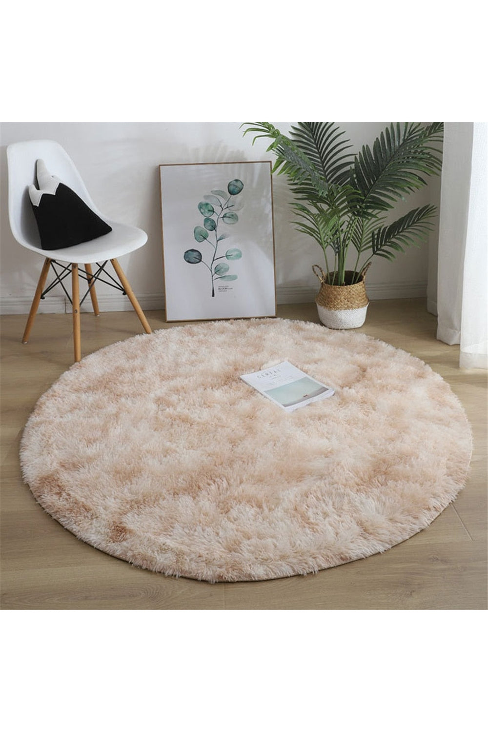 Soft Fluffy Round Rug