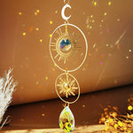 Aesthetic Wind Moon Crystal Dreamcatcher