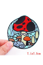 Mushroom Follower Embroidered Patches