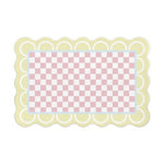 Soft Checkered Plush Rug