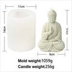 3D Buddha Candle Mold