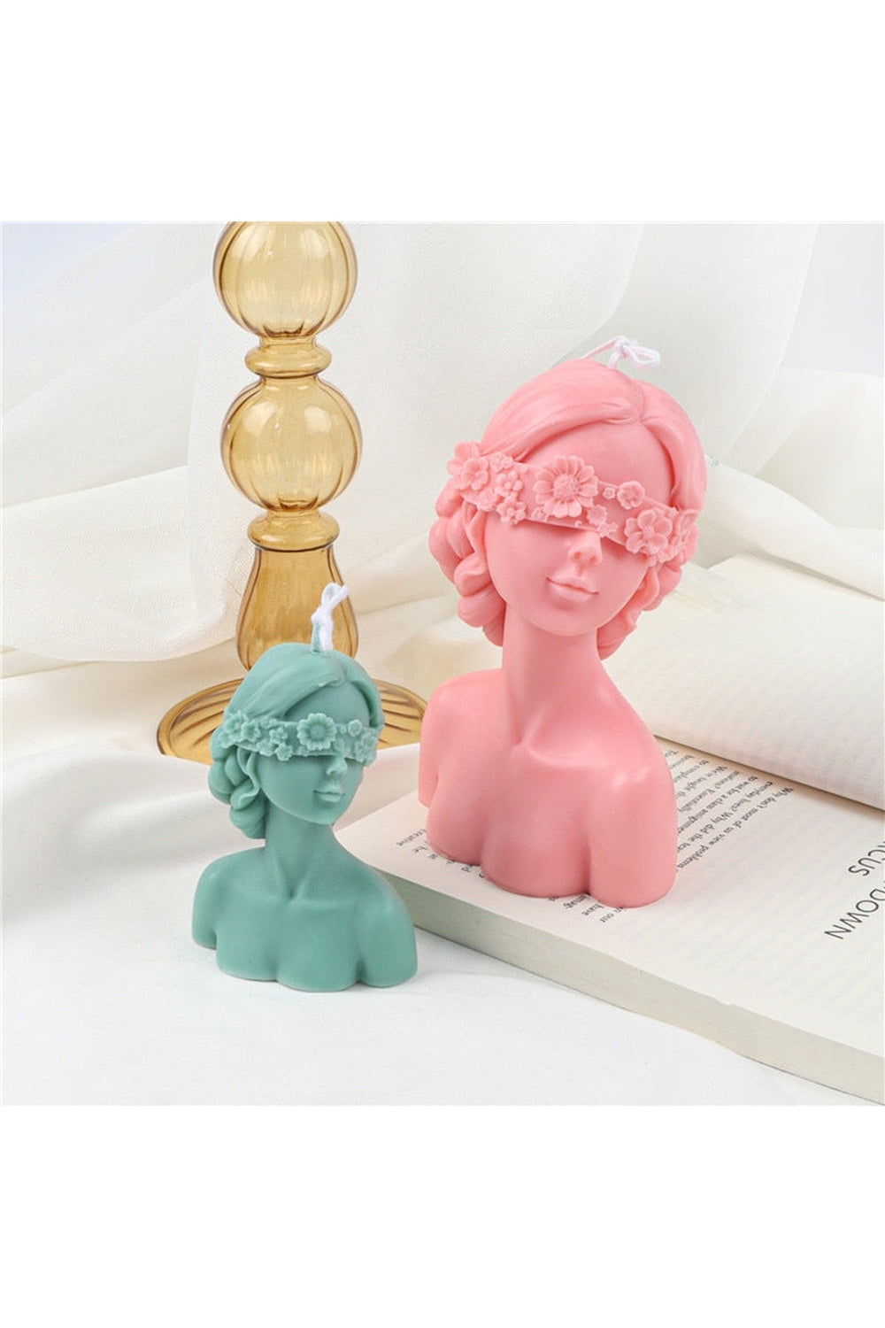 Blindfolded Beauty Candle Mold