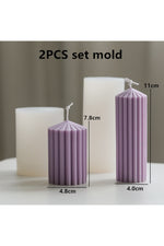 Knot Stripe Pattern Candle Mold