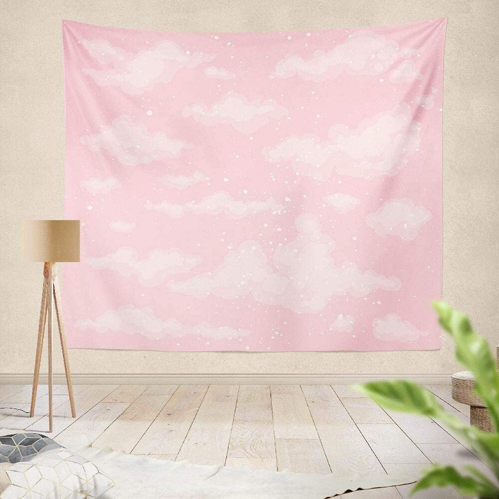 Pink Cloud Wall Tapestry