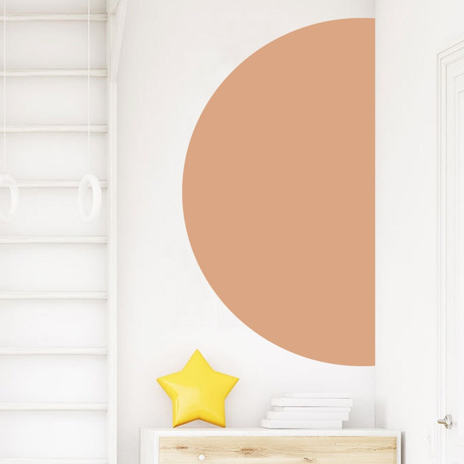 Half Circle Wall Sticker - Light Academia