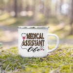 Nurse Life Themed Enamel Mug