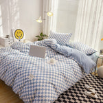 High-Quality Plaid Queen Bedding Set