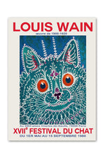 Louis Wain Cats Psychedelic Poster