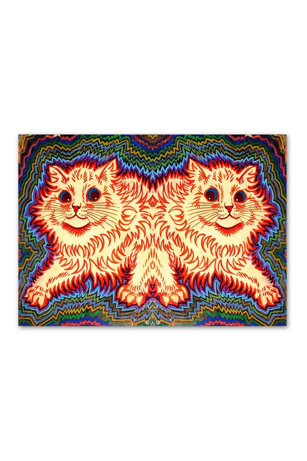 Louis Wain Cats Psychedelic Poster