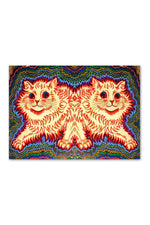 Louis Wain Cats Psychedelic Poster