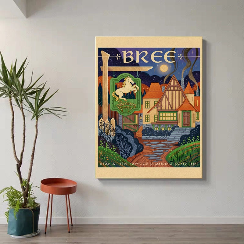 Vintage Tolkien Wall Art